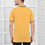Hardal Erkek Polo Yaka Modern Kesim Pike Kumaş T-shirt F5421