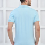 Mavi Erkek Düz Pike Polo Yaka Likralı Slim Basıc T-shirt F51610