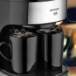 Tazem Paslanmaz Çelik Yıkanabilir Filtreli Çift Kupalı Filtre Kahve Makinesi