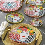 Glass tray with Bellissimo gilding