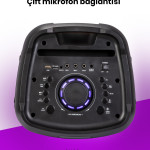 Taşınabilir Şarj Edilebilir Party Box Işıklı Bluetooth Hoparlör