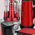 Platinium Kırmızı 24 Parça Avantajlı Elektronik Evlilik Paketi Elektrikli Mutfak Çeyiz Seti
