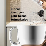 Şef Gold 5.5 Litre 10 Kademe Darbeli Hız Ayarlı Çırpma Karıştırma Yoğurma Stand Mikser Mutfak