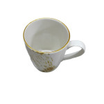 Porcelain Mug Cup - Yellow Patterned
