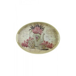 Authentic Tray With Floral Breakfast Pattern 30 X 43 cm