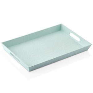 Mint Tray With Leather Pattern 38x25cm