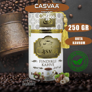 Casvaa Coffee Fındıklı Türk Kahvesi 250 Gr Silindir Kutu